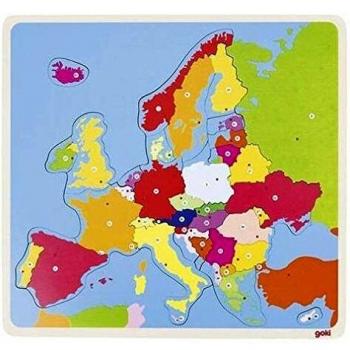 Goki-57509 Puzzles de maderaPuzzles de maderaGOKIPuzzle Europa, Multicolor