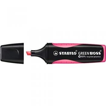 Marcador Fluorescente Eco-Friendly STABILO GREEN BOSS - Rosa - Trazo 2-5mm - 83% Plástico Reciclado
