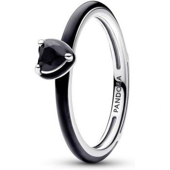 Anillo en plata de ley Pandora ME Corazón Chakra Negro - 193088C01