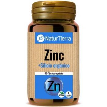 Naturtierra Zinc + Silicio Orgánico 45 Cápsulas Vegetales
