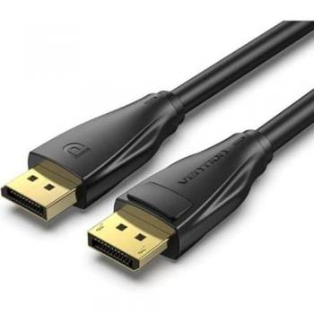 Cable DisplayPort 1.4 macho a macho 8K Vention de 5 metros color negro