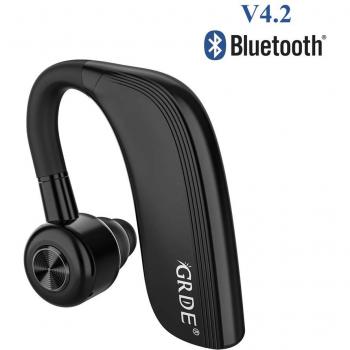 Auricular Bluetooth 4.2, Auricular Manos Libres con Duración 22 Horas Para IPhone Android Auriculares Bluetooth Inalámbrico con Cancelación de Ruido & Sweatproof IPX4 para Oficina, Negocios,Conducción