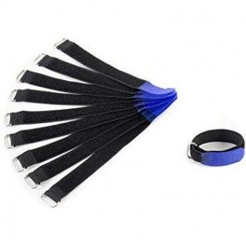 Cinta de Velcro Adam Hall VR 2020 Azul 200 x 20 mm - Paquete de 10 Unidades