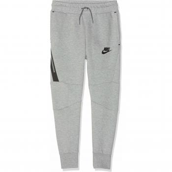Nike B NSW TCH FLC Pantalón, Niños, dk Grey Heather/Black, XL