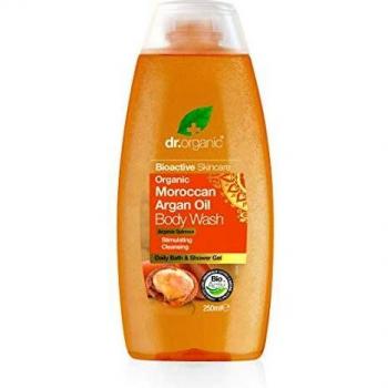 Dr. Organic Moroccan Argan Oil Body Wash 250ml - Natural, Vegan, Cruelty-Free, Paraben & SLS-Free