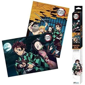 ABYstyle - DEMON SLAYER Set 2 Chibi Posters Groupe & Duo