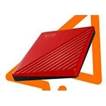 WD 2 TB External Portable Hard Drive My Passport USB 3.2 Red