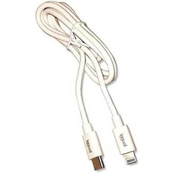 iggual Cable USB-C/Lightning 100 cm Blanco Q3.0 3A