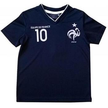 Uefa Euro 2016-Camiseta de fútbol de Francia para niño oficial de 2016, 4, 6, 8, 10, 12 y 14 años azul 4 años