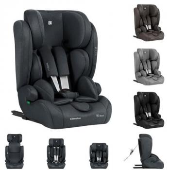 Silla de Auto para Bebé Kikkaboo I-Cross i-Size con Isofix y Top Tether (76-150cm) Color Gris Oscuro