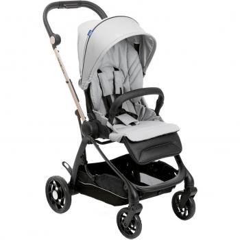 Silla de paseo Chicco One4Ever - Carro de Paseo para Bebé Chicco, plegable, ligero, con múltiples posiciones reclinables, capota extensible, arnés de seguridad de 5 puntos, ruedas delanteras