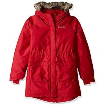 Columbia Nordic Strider, Chaqueta de invierno impermeable, Niña, Rojo