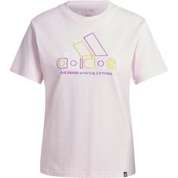 Adidas Women's Xpress Logo Pink T-Shirt