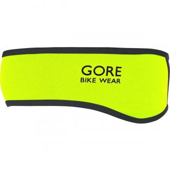 GORE BIKE WEAR Cinta para la cabeza para montar en bicicleta, GORE WINDSTOPPER, UNIVERSAL Headband, Talla única, Amarillo neón/Negro, ABIKHT089902