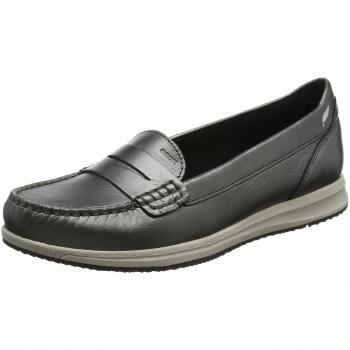 Geox D Avery C, Mocasines para Mujer, Plateado