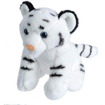 Wild Republic - CK Lil's Peluche tigre, 15 cm, color blanco