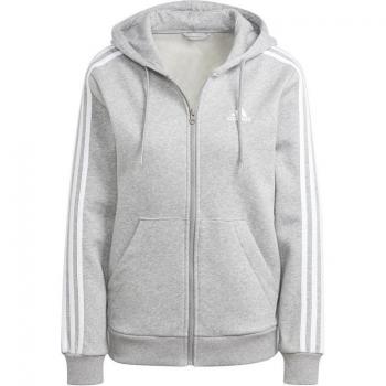 Adidas Women's Essentials 3-Stripes Full-Zip Fleece Hoodie