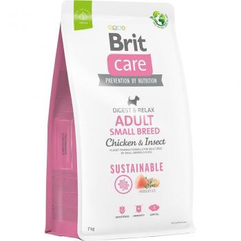 Brit Care Sustainable Adult Small Breed Chicken & Insect Dry Dog Food - Economy Pack: 2 x 7 kg