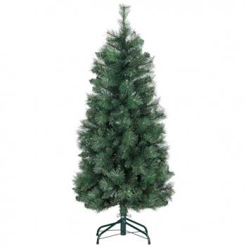 HOMCOM Árbol de Navidad Artificial 150 cm con 354 Ramas y Soporte de Metal para Salón Interior Verde