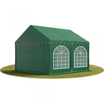 Carpa para fiestas 3x4 m PVC 750 impermeable con base reforzada verde oscuro