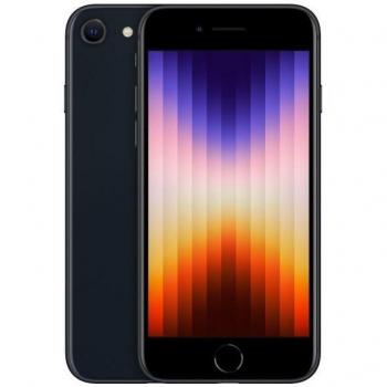 Apple iPhone SE 128GB Midnight Black - Smartphone con pantalla de 4.7 pulgadas, doble SIM, sistema operativo iOS 15 y tecnología 5G
