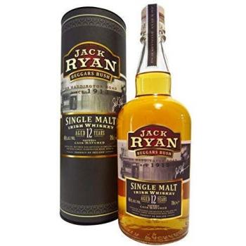 Whiskey Jack Ryan Beggars Bush 12 Años - Single Malt Irlandés Madurado en Barricas de Bourbon 46% Vol. 0,7l en Caja de Regalo
