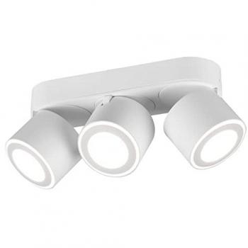 Barra de Focos LED Taurus 3 Luces Orientables Blanco Mate 3000K 1350 lm
