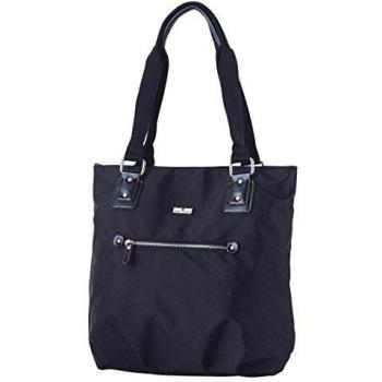 Tom Tailor 11226 50 - Bolsa de asas de nailon para mujer, color negro, talla 37x34x13 cm