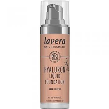 Lavera Hyaluron Liquid Foundation 01 Natural Ivory (Vegan, Hydrating, 30ml)