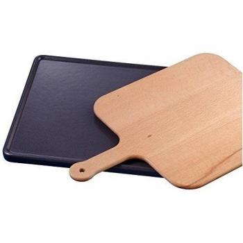 Piedra para Hornear Neff Z1913X0 de Cerámica con Madera y Schieber, Ideal para Pizza y Pan, Medidas: 360 x 375 mm