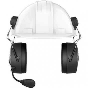 Sena Tufftalk M, Orejeras con comunicación de Malla de Largo Alcance, Negro, Over-The-Head Adult