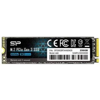 Silicon Power A60 256GB M.2 NVMe PCIe Gen3x4 SSD (2200/1600 MB/s)