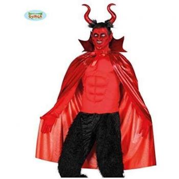 Guirca 17255 - Set Demonio: Capa 120 Cm Y Cuernos