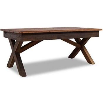 vidaXL Coffee Table Solid Reclaimed Wood 110x60x45 cm