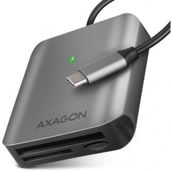 Lector de tarjetas Axagon CRE-S3C USB-C 3.2 Gen 1 - SuperSpeed, 3 slots para SD/microSD/CF, soporte UHS-II