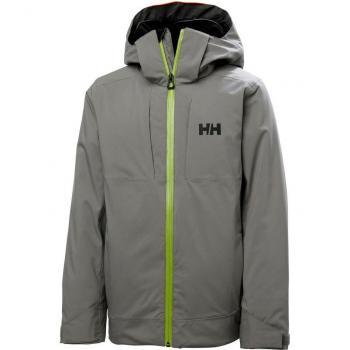 Chaqueta de esquí para niños Helly Hansen Jr Alpha Jacket - Impermeable, transpirable, aislamiento térmico, capucha ajustable, múltiples bolsillos, puños ajustables