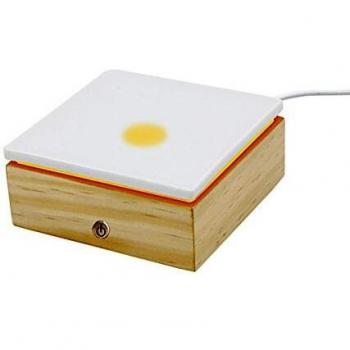 Aroflora Difusor Stonélia Cuadrado, Madera, Blanco, 124mm