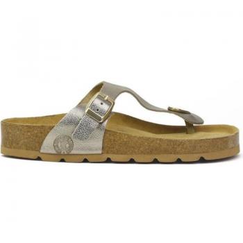 Sandalias planas de mujer Coronel Tapiocca CT316-50 de piel en oro