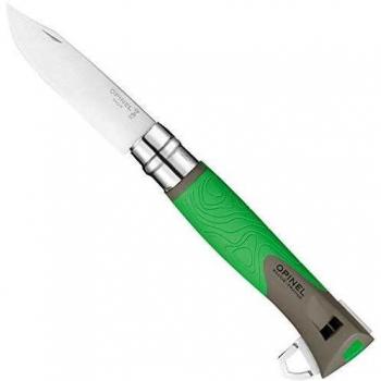 Opinel - No 12 explora verde, sandvik 12c27 acero, acero