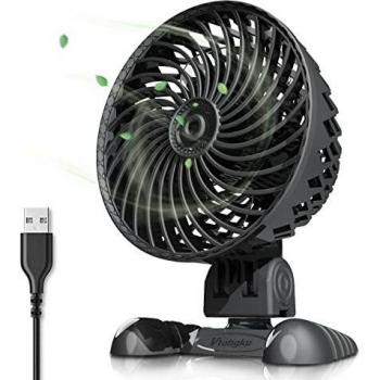 Vtohgku ventilador usb ventilador silencioso ventilador pequeno velocidad continua ajustable ventilador mesa para oficinahogarviajaracampar alimentado por usb
