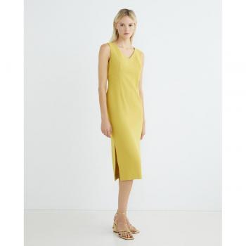 Roberto Verino - Vestido midi escote pico crepé