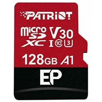 Patriot Memory EP Series A1 V30 MicroSDXC Tarjeta de Memoria 128GB Clase 10 hasta 90MB/s PEF128GEP31MCX