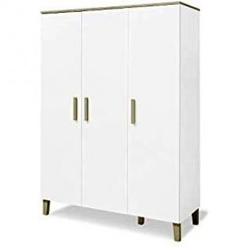 Armario Infantil Pinolino Lumi Grande 3 Puertas Blanco