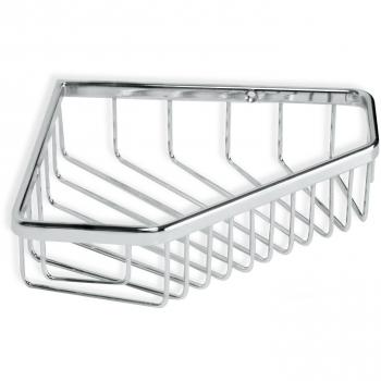 Tatay Cestillo rinconero Krom, diseño Funcional y práctico, Fabricado en latón Cromado y Acero INOX.