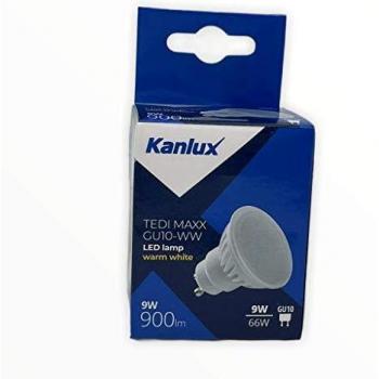 Lámpara LED GU10 9W 3000K 900lm Ángulo Ancho 120° Kanlux TEDI MAXX