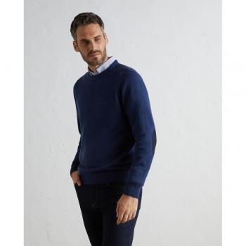 Jersey básico de lambswool con cuello pico de hombre Lloyd's