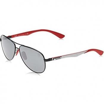 RAYBAN Men's 0RB8313M F0096G 61 Sunglasses, Black/Greymirrorsilver