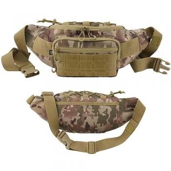 Brandit Molle Tactical Camouflage Waist Bag - One Size - 100% Polyester