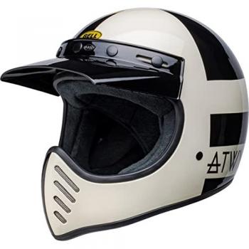 BELL Casco Integral Moto-3 ATWLYD Orbit Blanco-Negro, Casco de motocross, Color: Blanco y Negro, Talla: S, Unisex Adulto