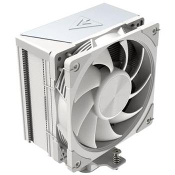 Refrigerador de aire para CPU Modecom Volcano 0C T720 - Ventilador silencioso de 120 mm, alta potencia de refrigeración, fácil montaje, diseño blanco